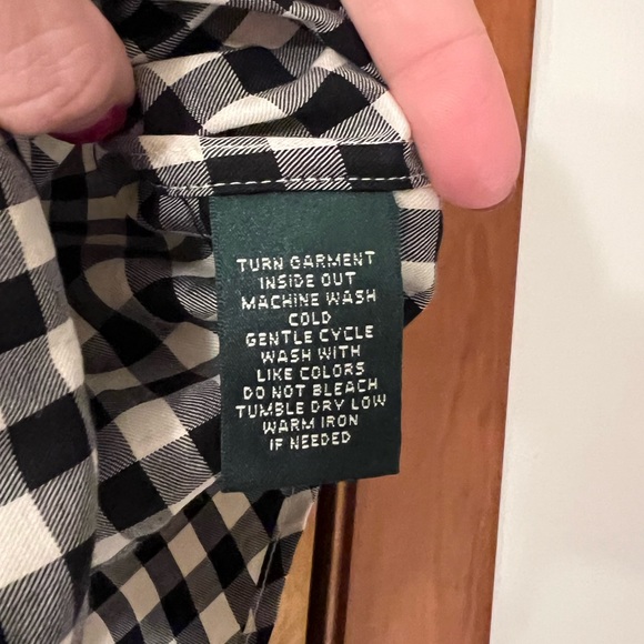 Lauren Ralph Lauren checkered button down - Picture 5 of 6